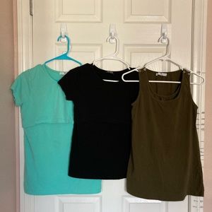 Nursing top size small BUNDLE OF 3